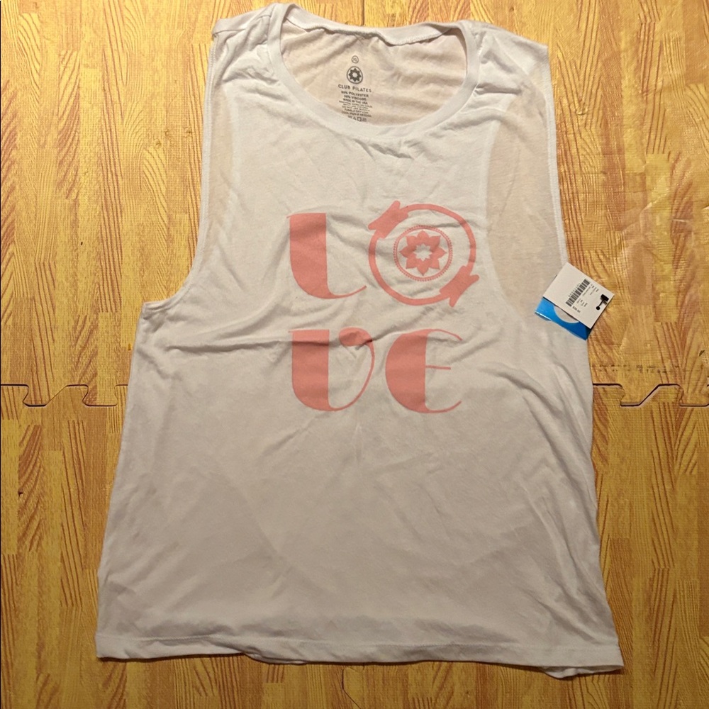 CLUB PILATES  LOVE MUSCLE TANK XL
